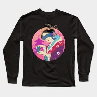 Cyberpunk Ukiyo-e Long Sleeve T-Shirt